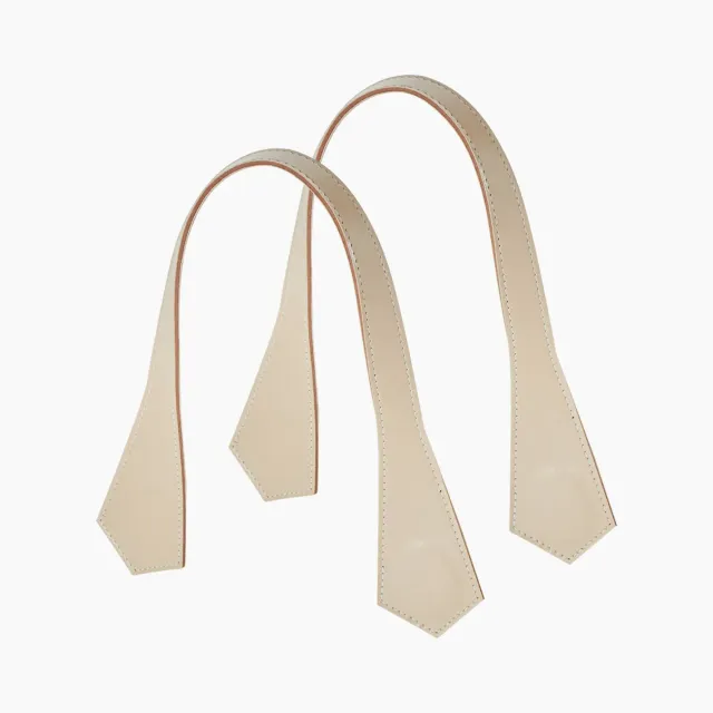 O bag anse courte pointue sable effet nappa
