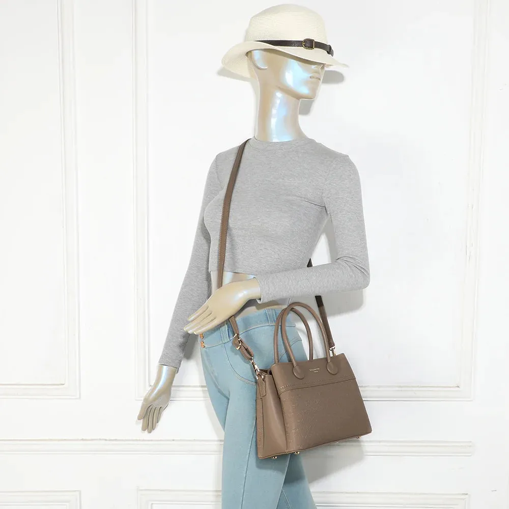 Gallantry Paris Le Mélys sac à main taupe foncé cœurs