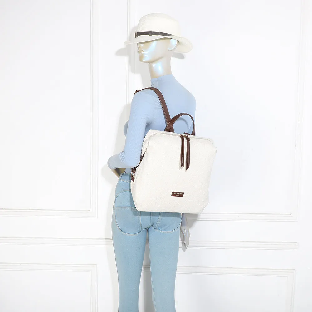Gallantry Urbania sac à dos beige coffee 32 cm toile