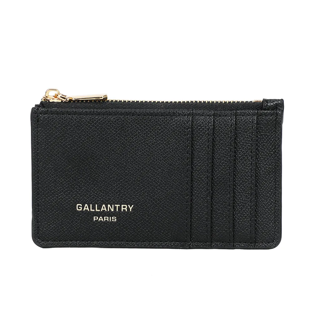 Gallantry Paris Cognac Élégance porte-cartes noir compact