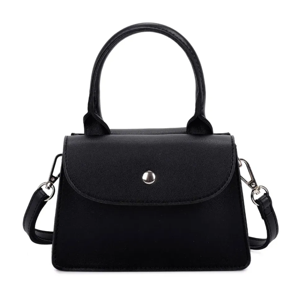 Gallantry Paris La Céleste sac à main noir rabat doré