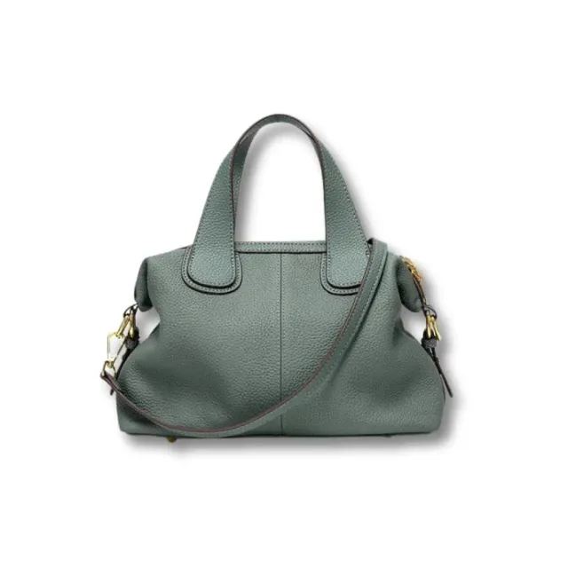 Maison Sacoches Violette sac à main vert vachette