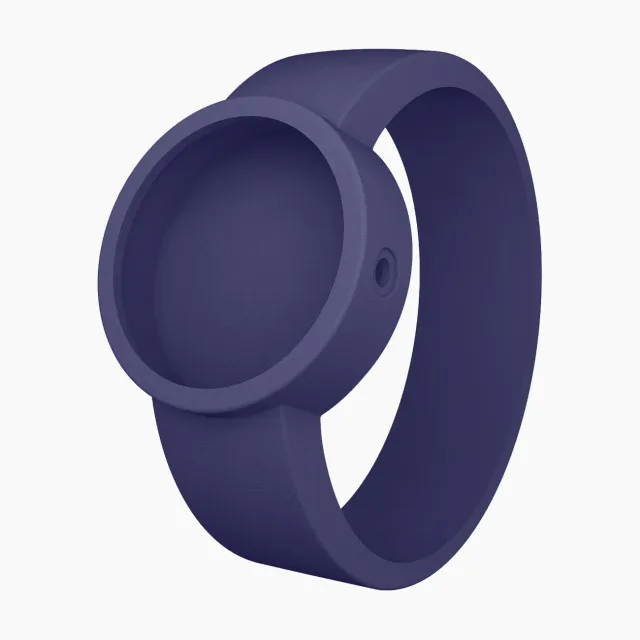 O Clock Great bracelet silicone bleu iris montre