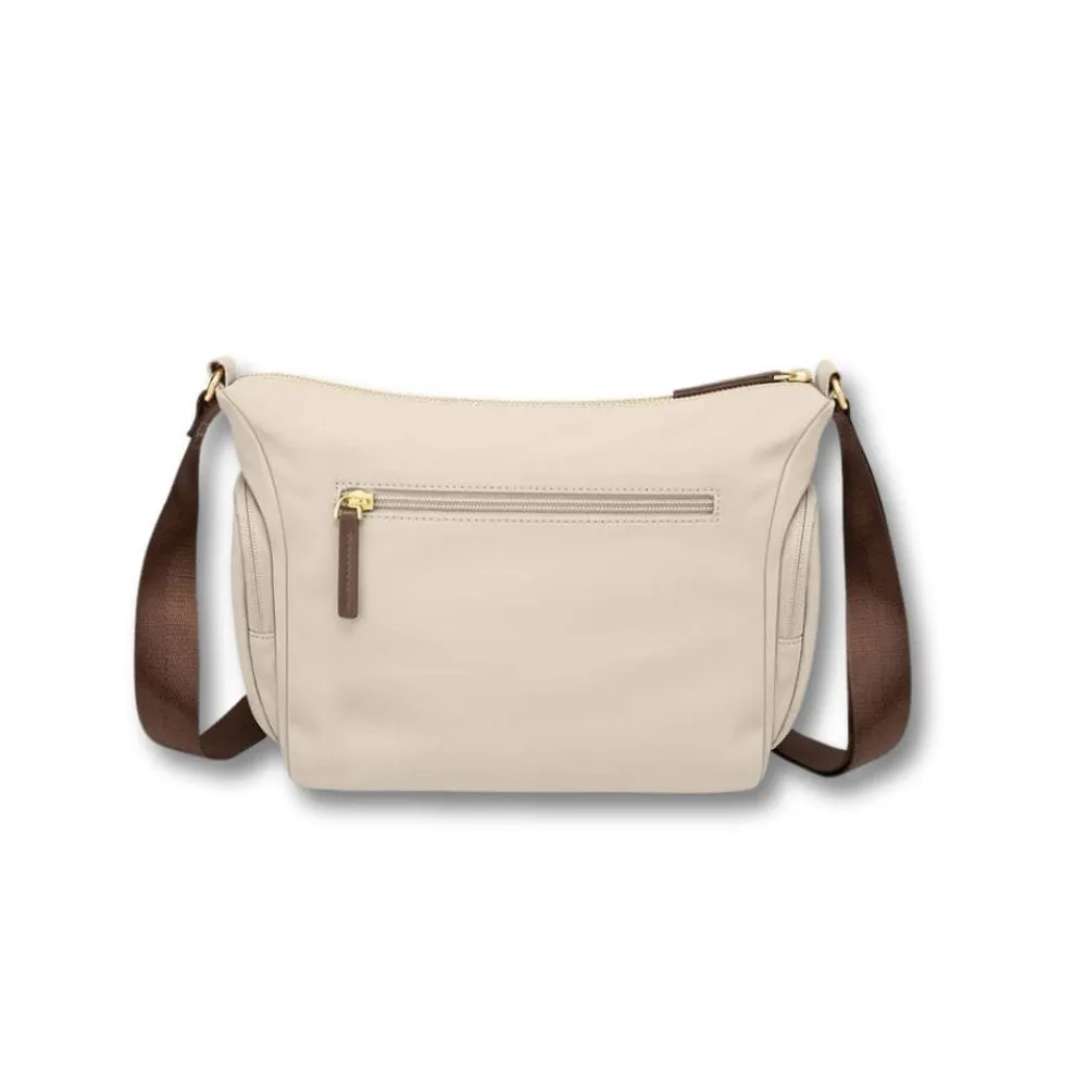 Maison Sacoches Viana Sac Bandoulière Femme Beige Zippé
