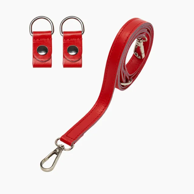 O bag bandoulière extraslim effet nappa rouge tomato