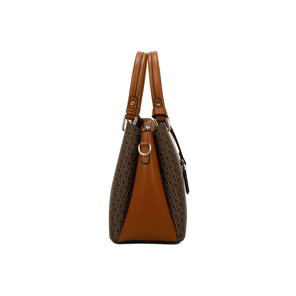 Gallantry Valentina sac à main marron beige bicolore