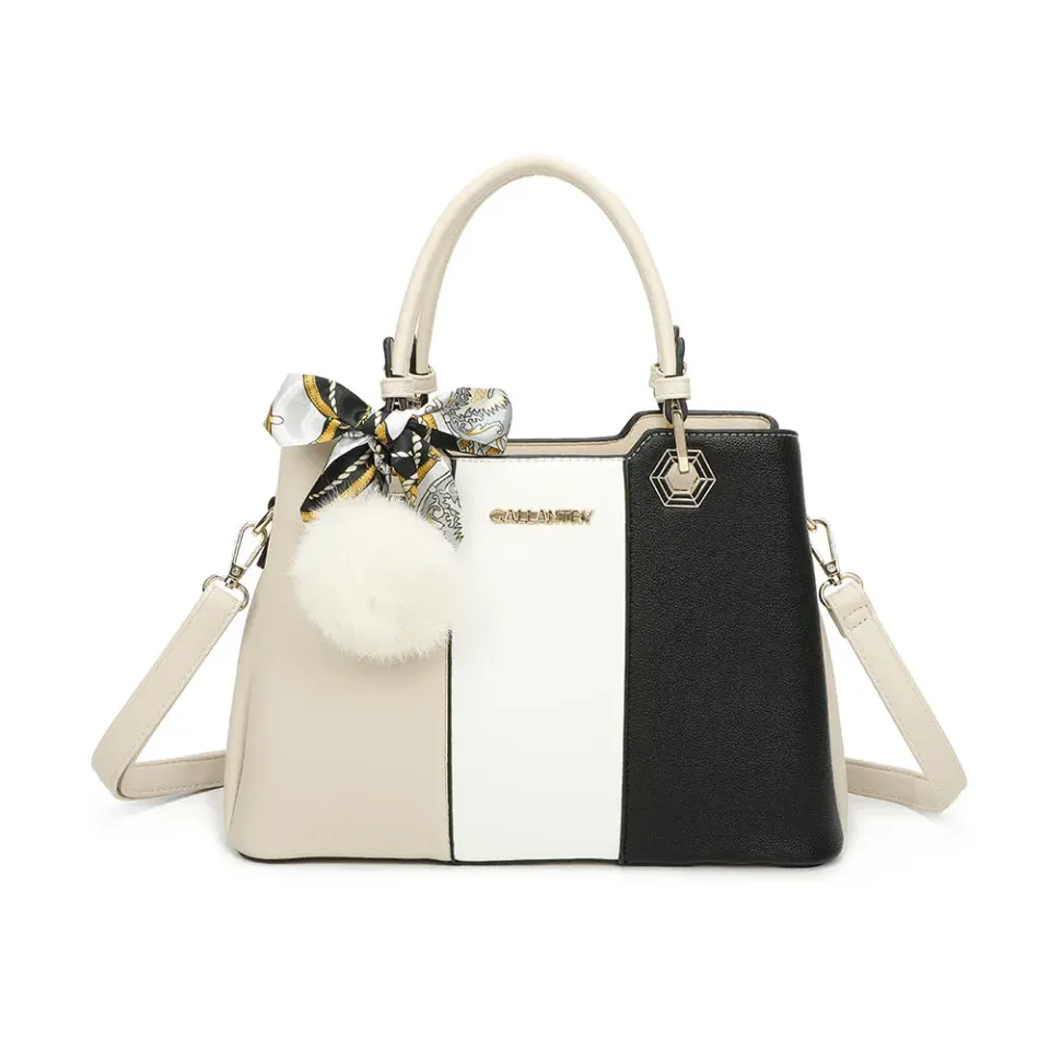 Gallantry Paris Fiora Pop sac à main vert foncé grainé
