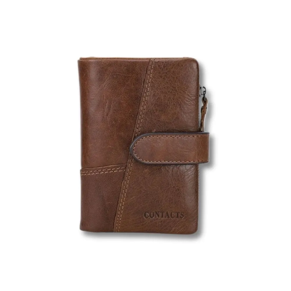 Maison Sacoches Loxen portefeuille homme grand format Marron L cuir