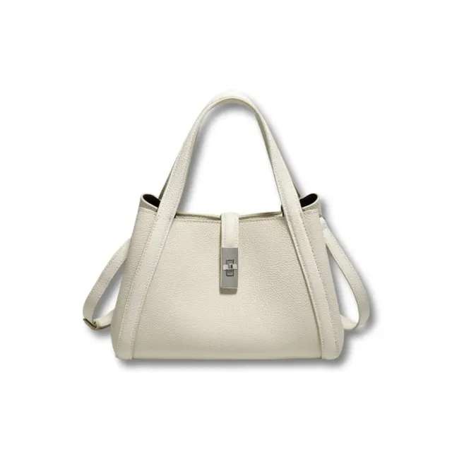 Maison Sacoches Seraphine sac à main cuir blanc véritable