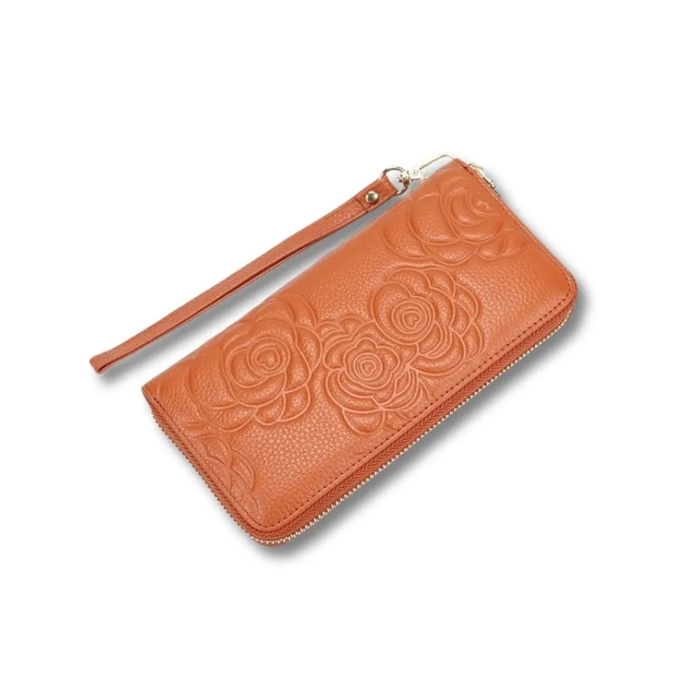 Maison Sacoches Solène portefeuille femme cuir rouge