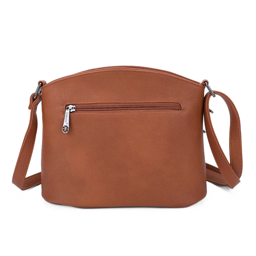 Gallantry Marceau sac bandoulière bordeaux multipoches