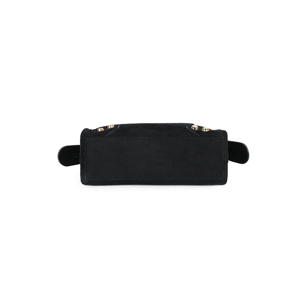 Gallantry Paris Velora sac à main noir suédine