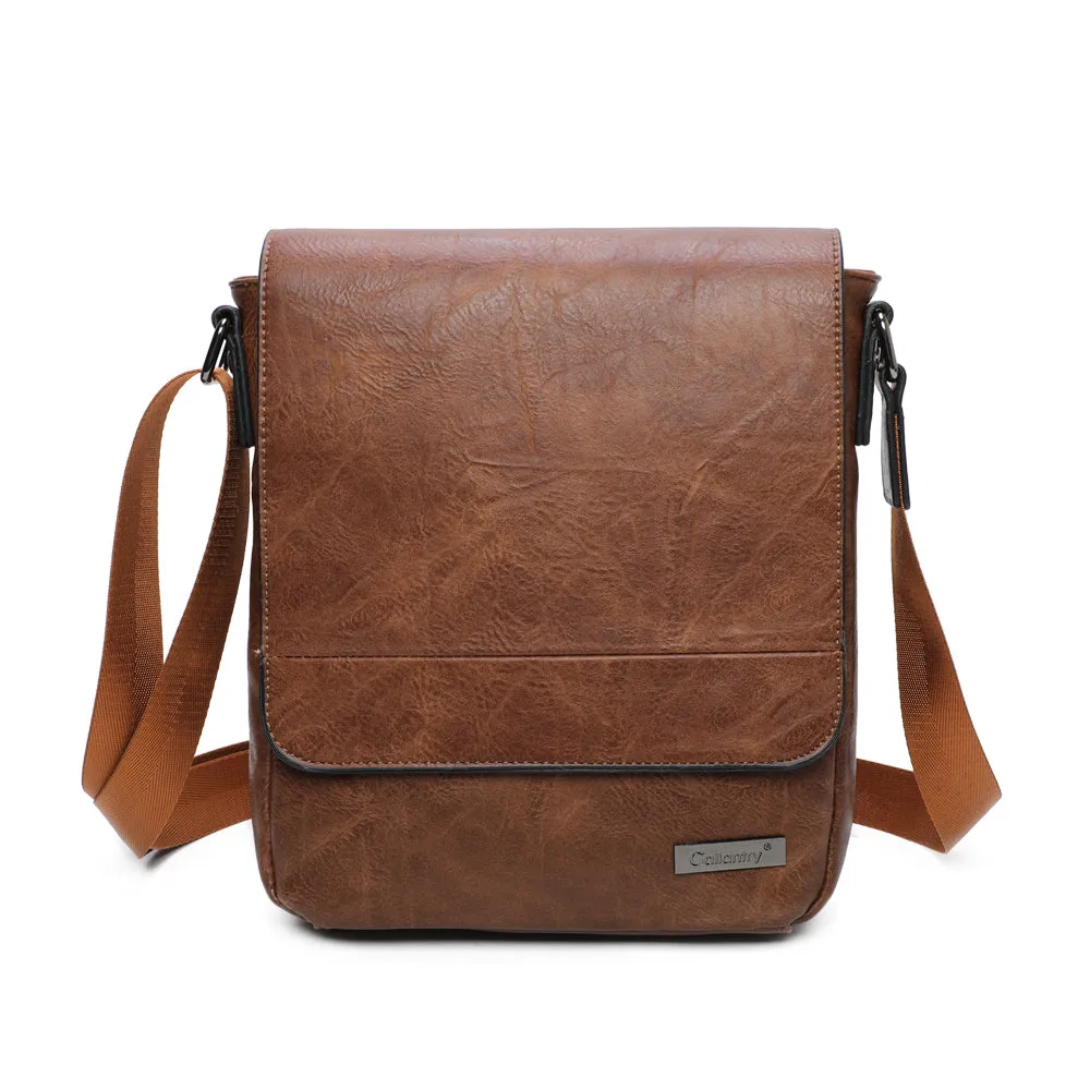 Gallantry Marvik sac bandoulière effet cuir Noir