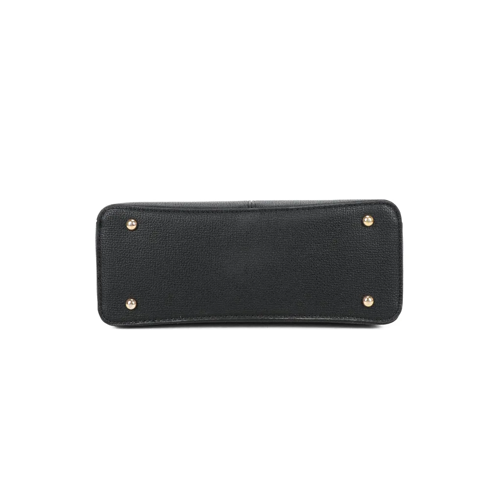Gallantry Paris Élisa sac à main noir bandoulière bicolore