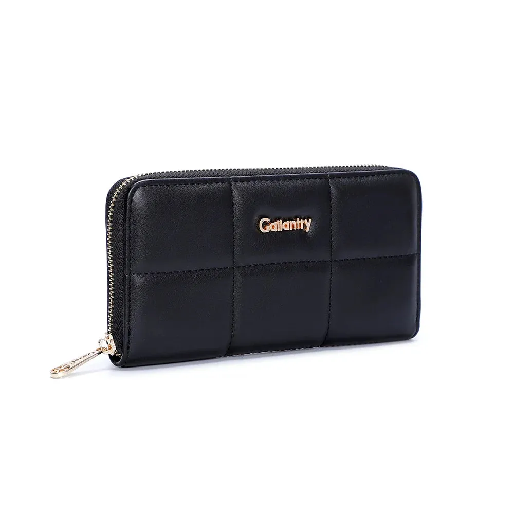 Gallantry Petite Muse portefeuille marron matelassé