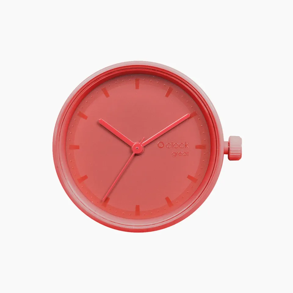 O bag O Clock Great Tone on Tone Rouge mécanisme montre