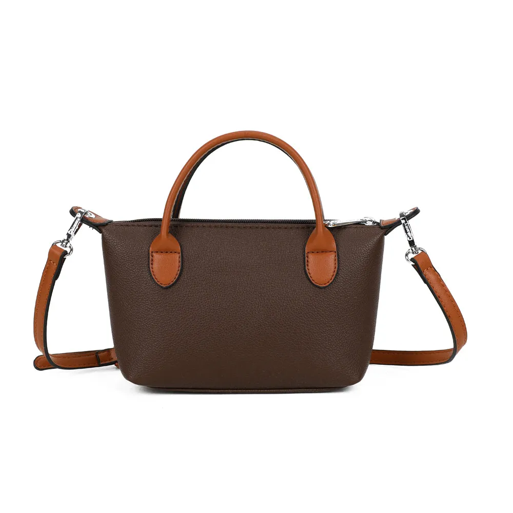 Gallantry Paris La Minette sac à main Coffee mini zippé