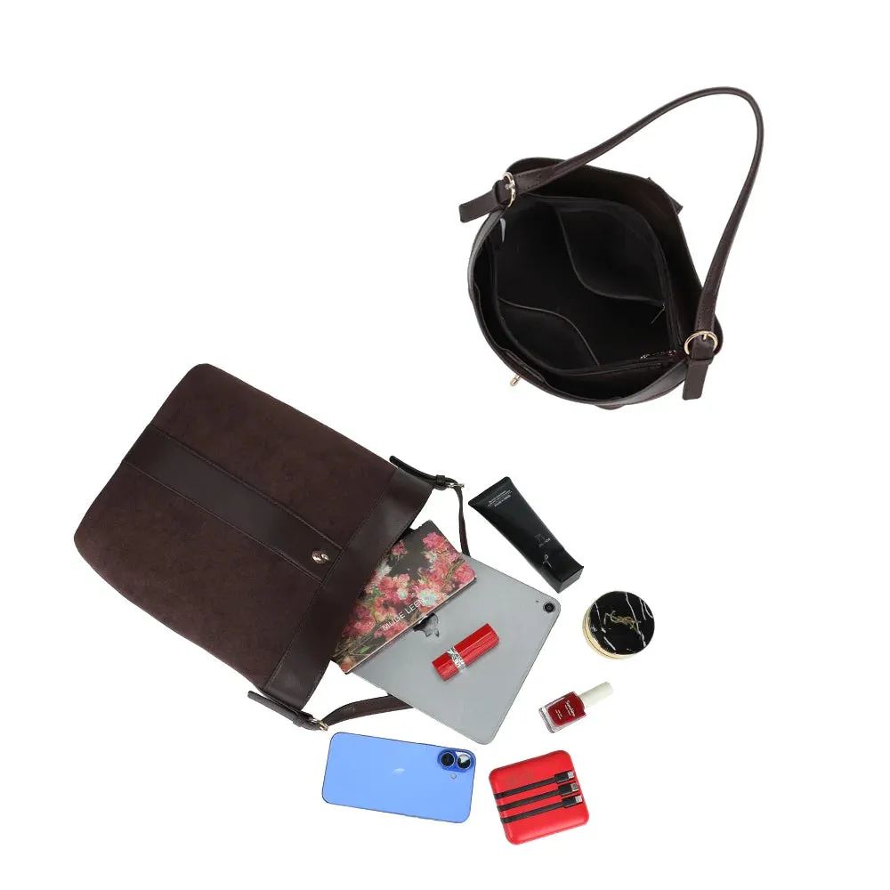 Gallantry Paris Sibylle sac seau coffee suédine