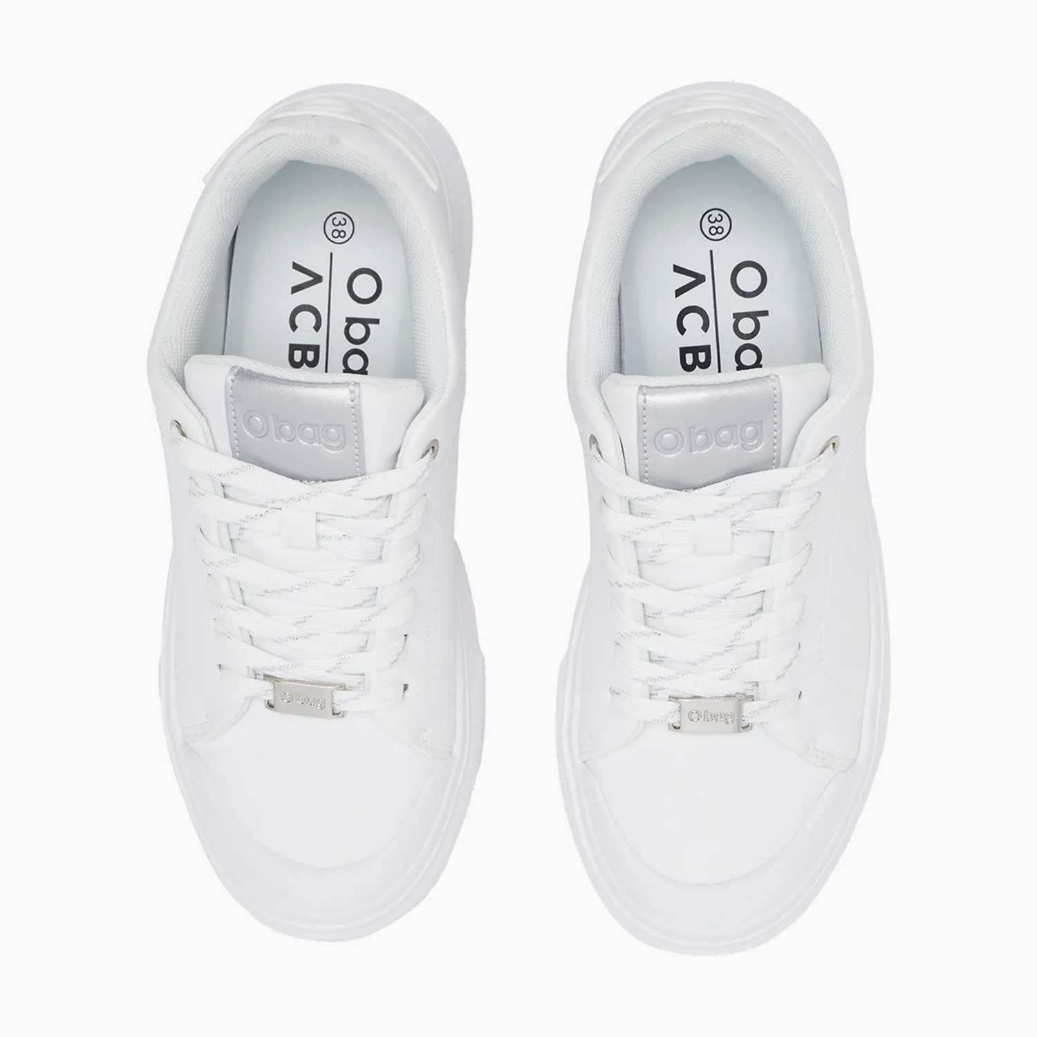 O bag sneakers blanche recyclée blanc 36-40