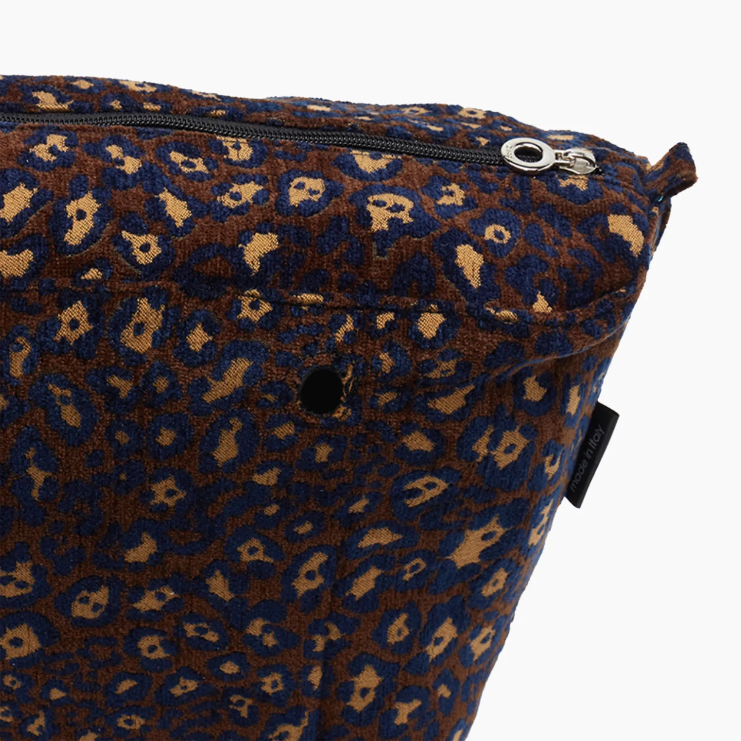 O bag mini jacquard léopard doublure intérieure canvas