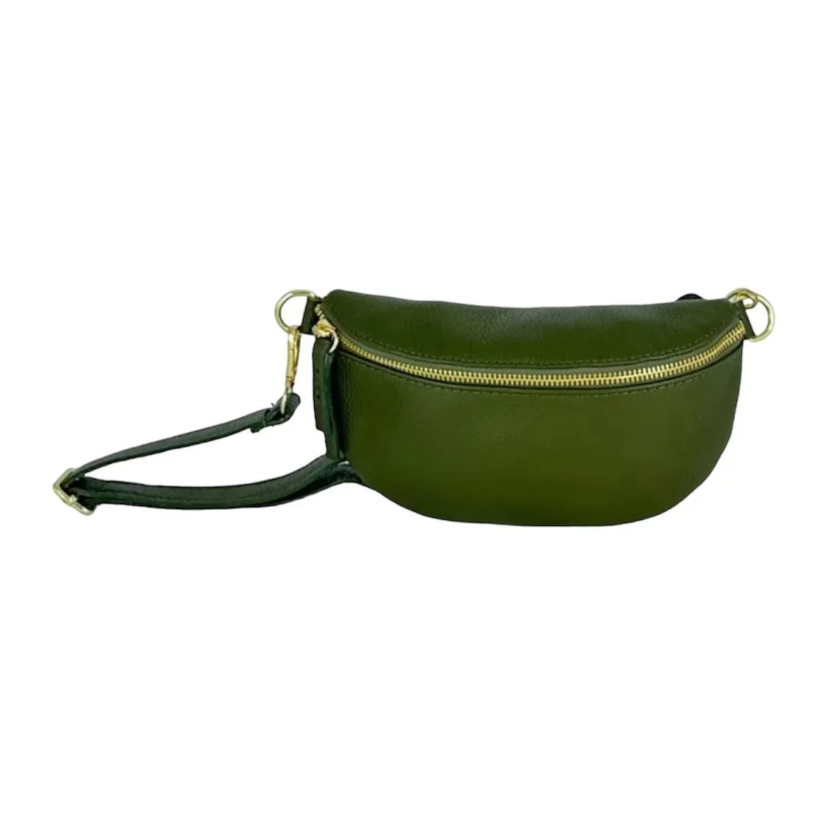 Hexagone Cuir Banane Small banane cuir noir