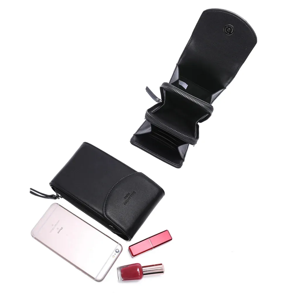 Gallantry Délicate mini sac bandoulière noir téléphone