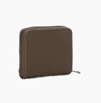 O bag O half Wally Bucaneve portefeuille chocolat zippé