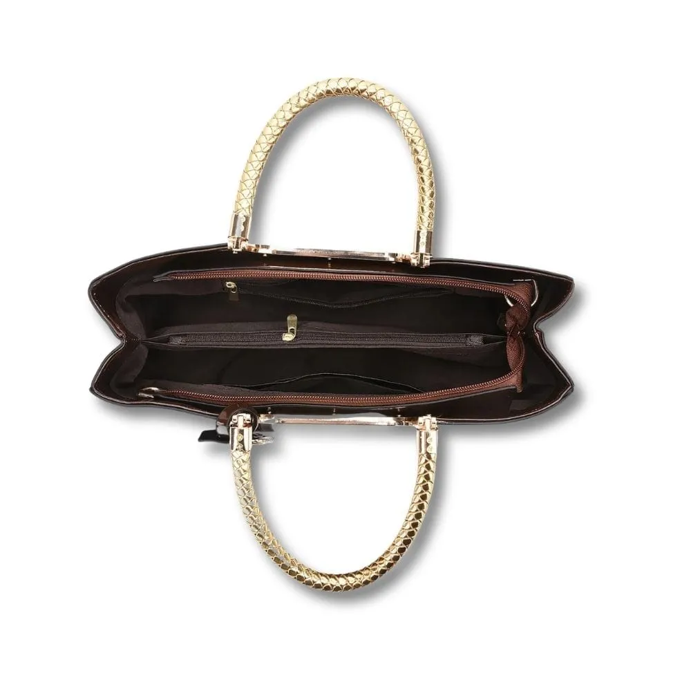 Maison Sacoches Ysée sac à main cuir brillant Noir chic