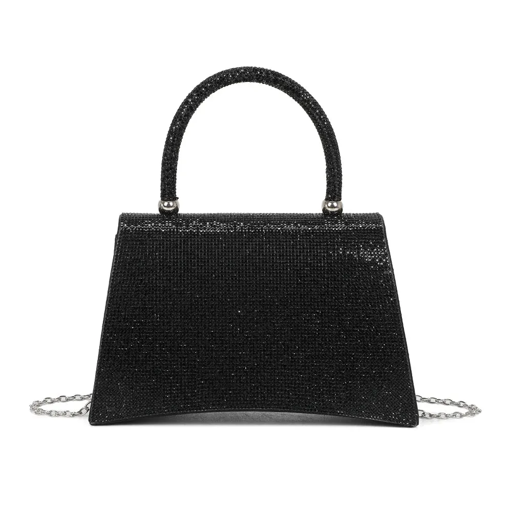 Gallantry Paris Stellaire sac de soirée Noir à strass