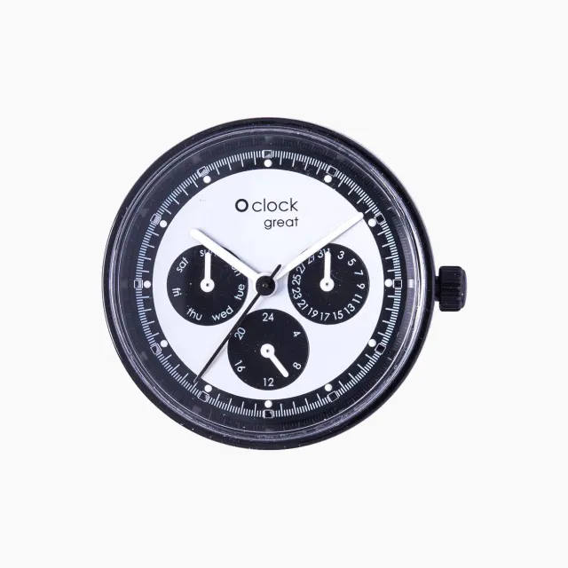 O Clock Great mécanisme Great Racing blanc montre