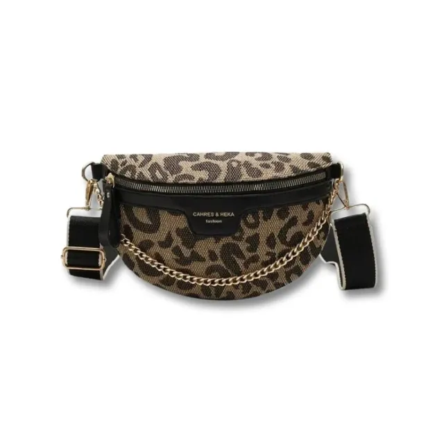 Maison Sacoches Aura sac banane femme toile noir