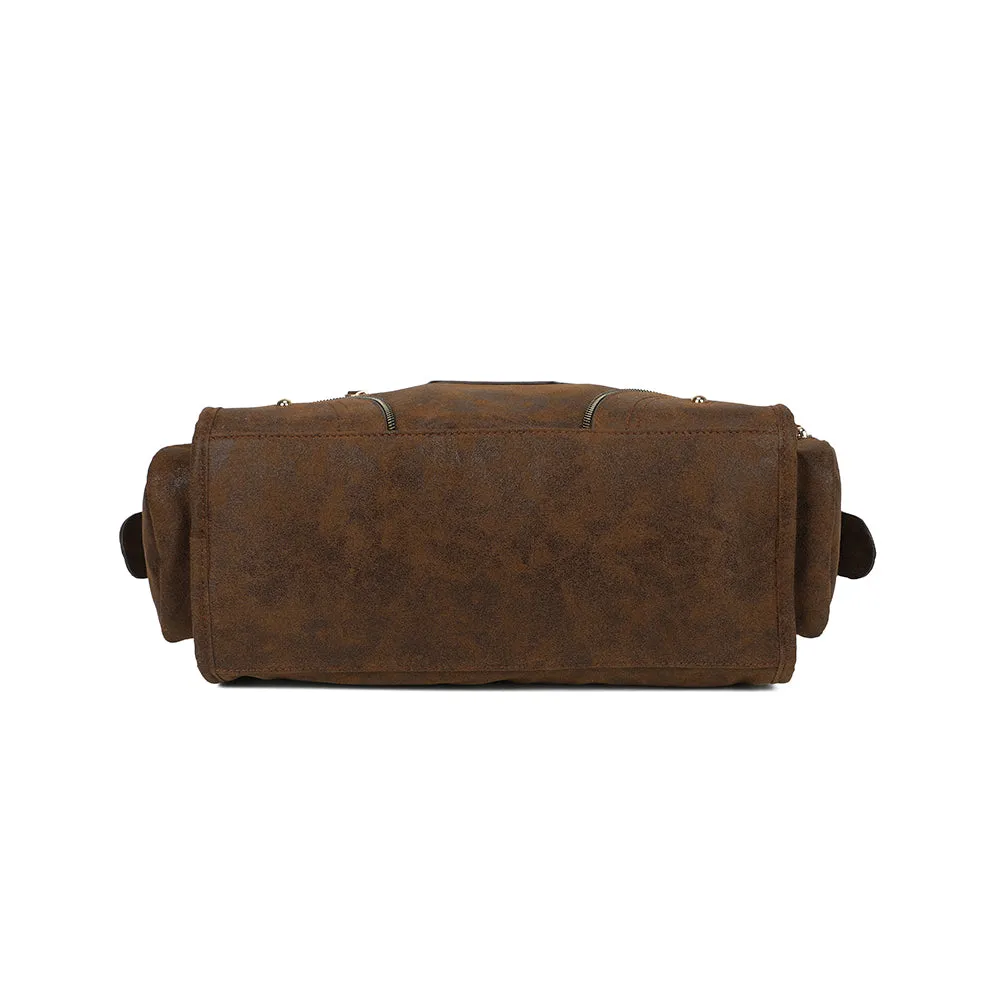 Gallantry Paris Le Montana sac bowling marron vintage