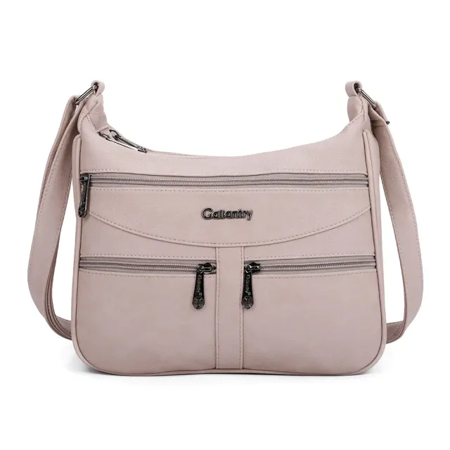 Gallantry Paris Elya sac bandoulière zippé bordeaux