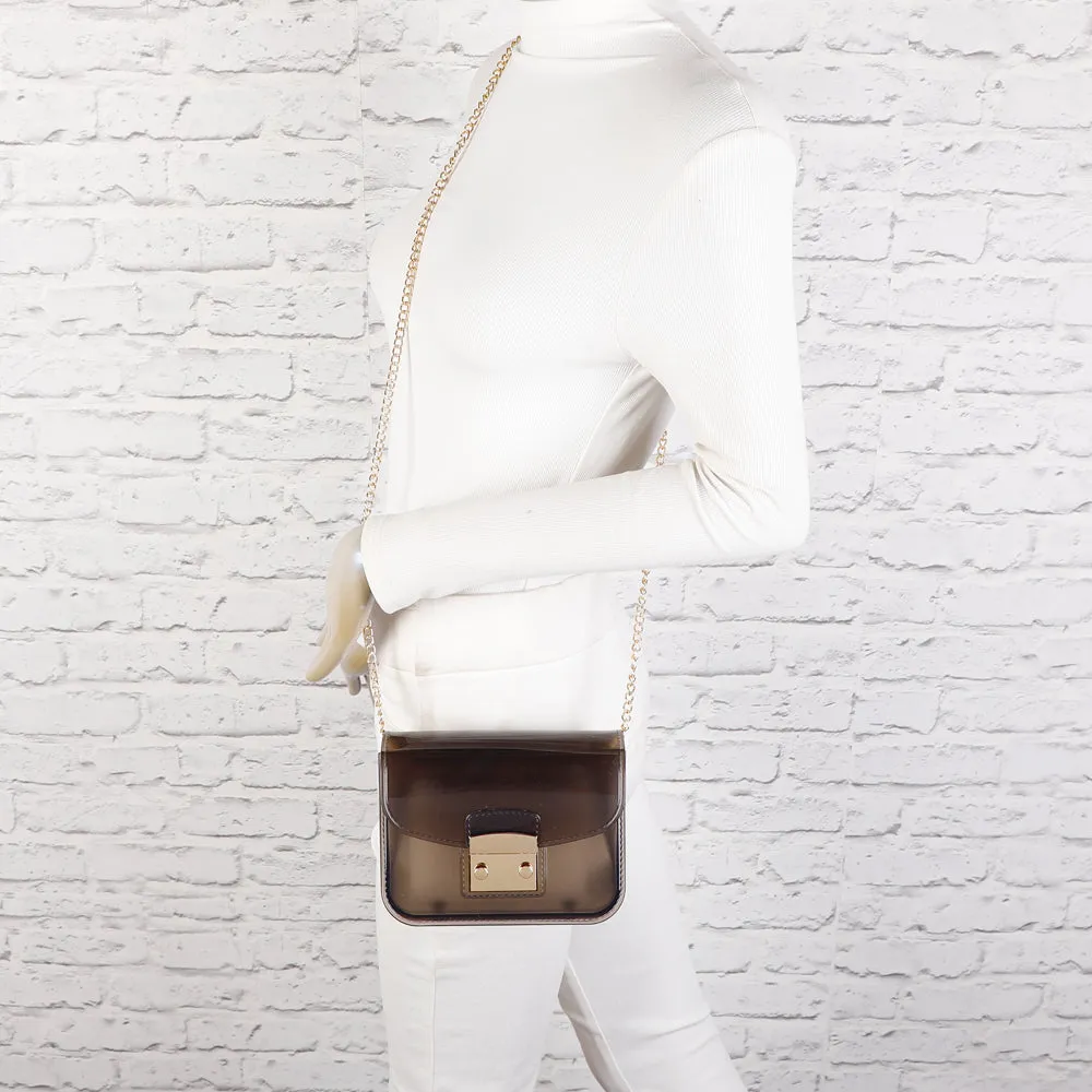 Gallantry Paris Luminance mini sac bandoulière transparent noir