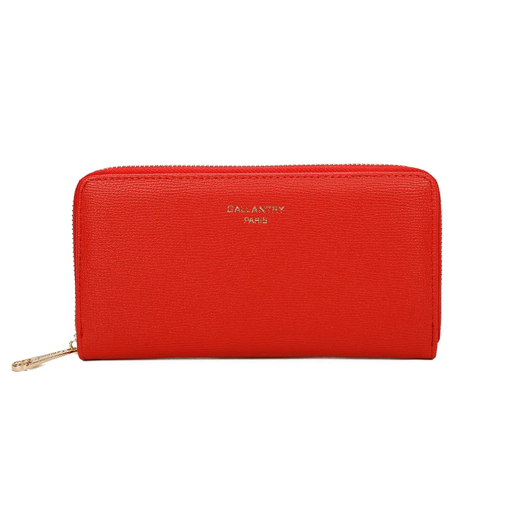 Gallantry Paris Celia Zip portefeuille rose zippé