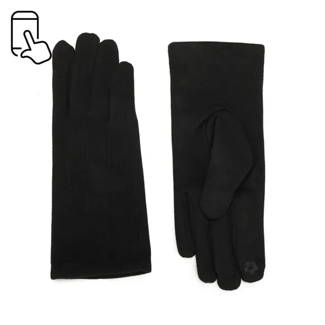 Gallantry Élégance Velours gants tactiles noir
