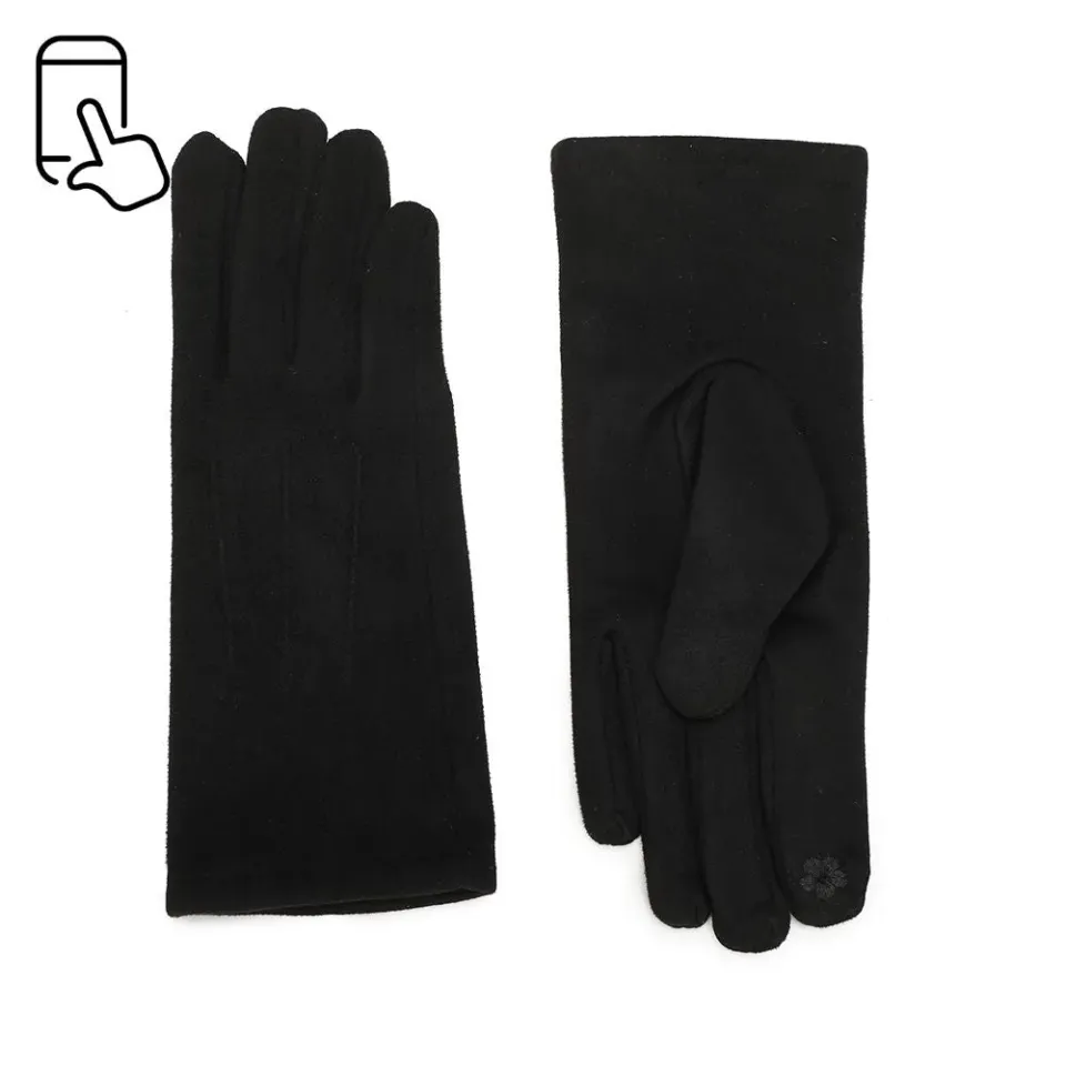Gallantry Élégance Velours gants tactiles noir