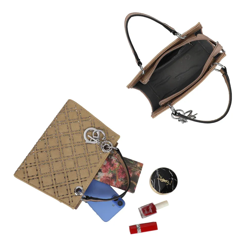 Gallantry Paris Sélène sac à main losanges bijou