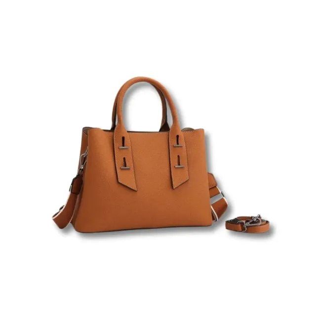 Maison Sacoches Alma sac à main cuir camel
