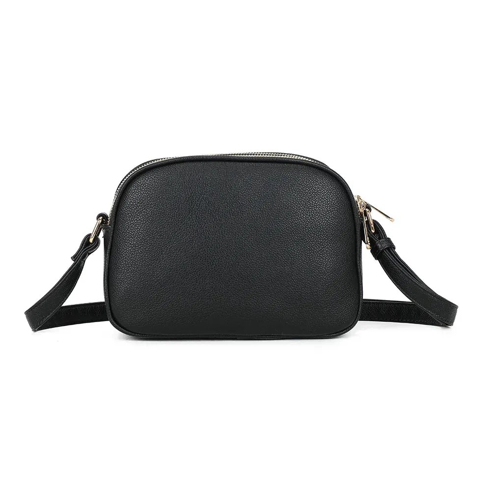 Gallantry Paris Le Naëlia sac bandoulière noir zippé vegan